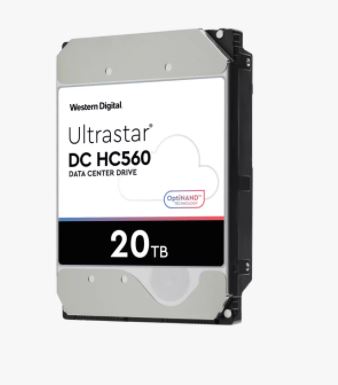 Western Digital Ultrastar DC HC560 3,5" HDD 20TB 7200rpm SATA 6Gb/s 512MB WUH722020BLE6L4