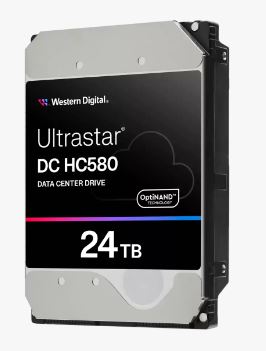 Western Digital Ultrastar DC HC580 3,5" HDD 24TB 7200rpm SATA 6Gb/s 512MB WUH722424ALE6L4