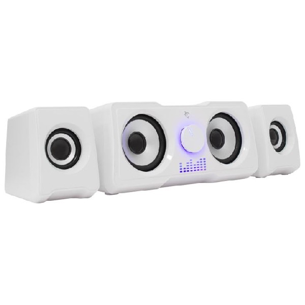 White Shark 2.2 MOOD speakers, white MOOD-W