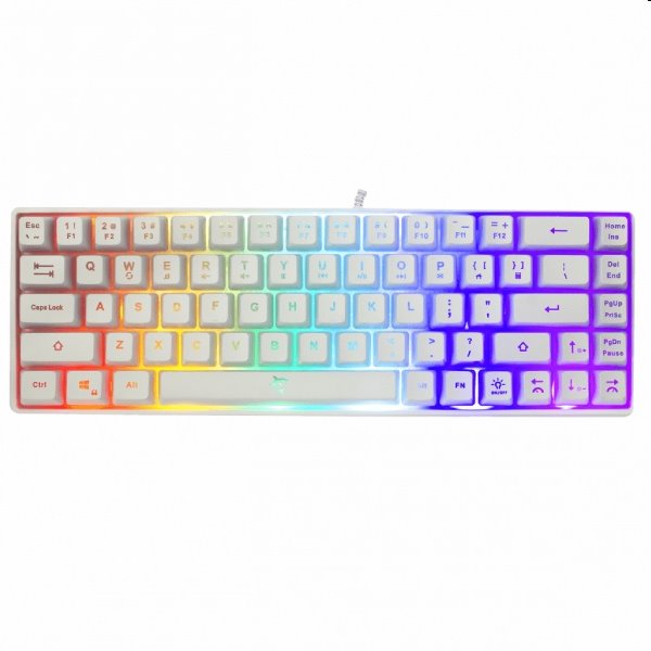 White Shark Gaming keyboard RONIN, US, white RONIN-W-US