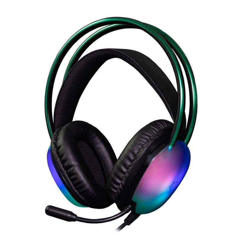 White Shark herní headset PEACOCK 2, pro PC, PS4/PS5, Mac, černá PEACOCK2-B