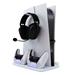 White Shark KIMURA-2 Chladicí podložka/stojan + 2x nabíjecí stanice pro PS5, PS5 Slim, bílá/šedá 3858894505449