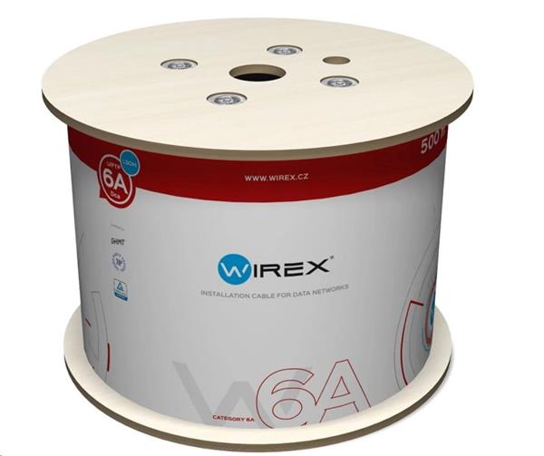 WIREX Instalační kabel CAT6A U/FTP LSOH / DCA 500m cívka fialový WIC-6A-UF-LD-50-VI