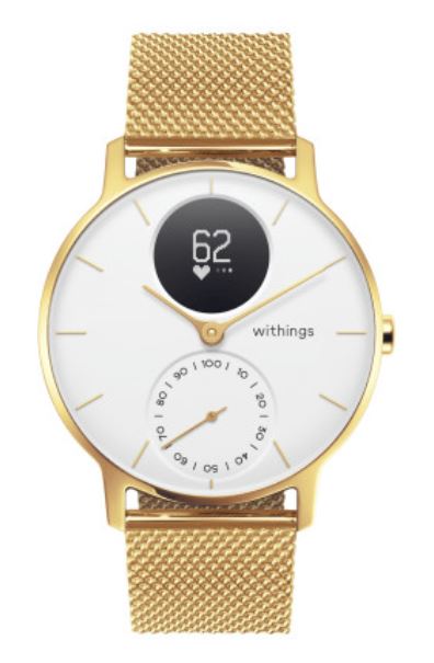 Withings Steel HR (36mm) LIMITED EDITION - Champagne Gold / White HWA03b-36wht-Gold