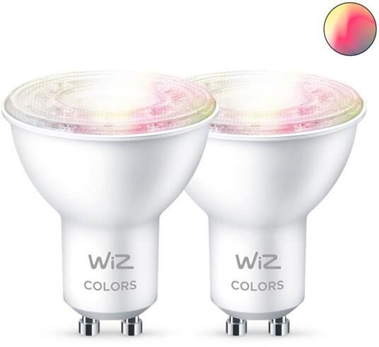 WiZ LED 2xGU10 2ks LED Ziarovky 8719514551039 27-65K RGB