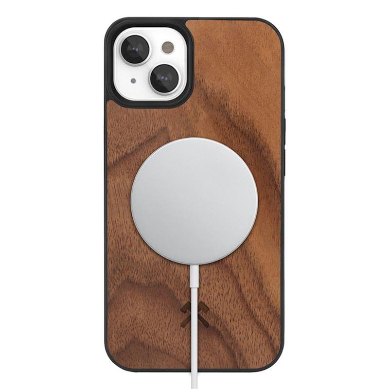 Woodcessories kryt Bumper Case MagSafe pre iPhone 14 Plus - Walnut ECO664