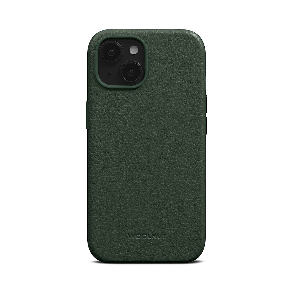 Woolnut Leather Case for iPhone 15 - Green WN-IP15-C-2427-GN