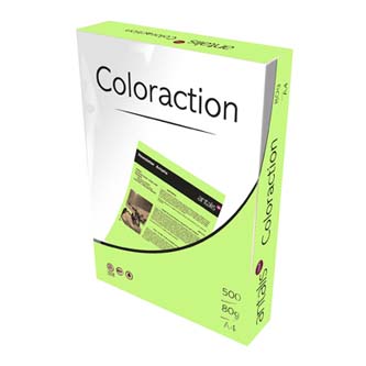 Xerografický papier Coloraction, Forest, A4, 80 g/m2, pastelovo zelený, 100 listov, vhodný pre atra PX408CHZP1