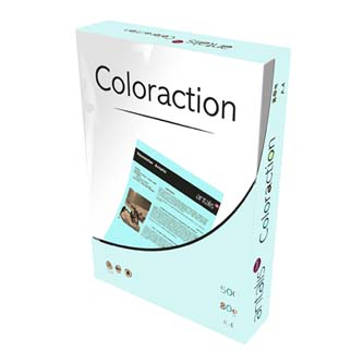 Xerografický papier Coloraction, Lagoon, A4, 80 g/m2, svetlo modrý, 500 listov, vhodný pre atrament PX408CHMS5