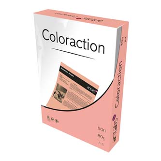 Xerografický papier Coloraction, Malibu, A4, 80 g/m2, reflexný ružový, 100 listov, vhodný pre atram PX408CHUD1