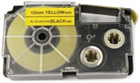 Xerox kompatibilní páska s Casio XR-12YW1, 12mm x 8m, černý tisk / žlutý podklad - ALLPRINT 500L00069
