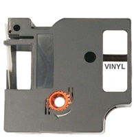 Xerox kompatibilní páska s DYMO 18444, 12mm x 5,5m, černý tisk / bílý podklad, RHINO, vinylová - ALLPRINT 500L00080