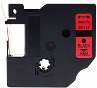 Xerox kompatibilní páska s DYMO 40917 S0720720, 9mm x 7m, černý tisk / červený podklad, D1 - ALLPRINT 500L00106