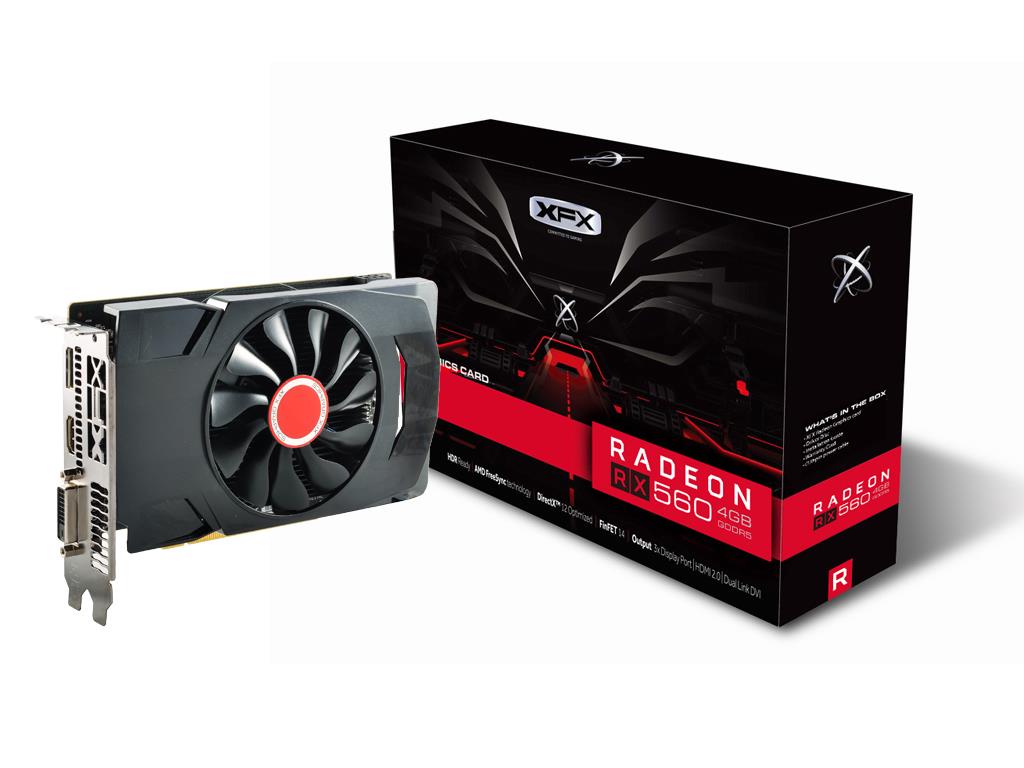 XFX AMD Radeon RX 560 4GB GDDR5 DP/HDMI RX-560P4SFG5