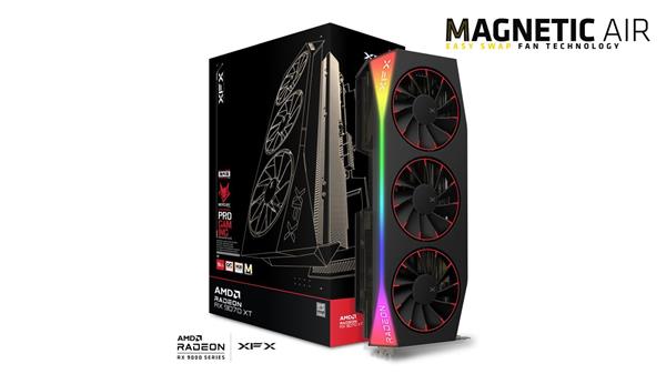 XFX Radeon RX-9070XT Mercury OC Magnetic Air Edition RGB 16GB GDDR6, 3xDP, HDMI RX-97TMARGB9