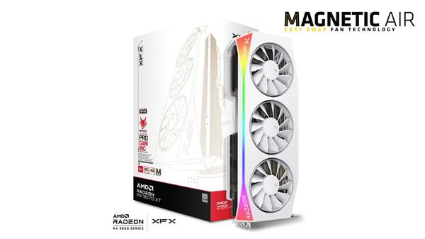 XFX Radeon RX-9070XT Mercury OC White Magnetic Air Edition RGB 16GB GDDR6, 3xDP, HDMI RX-97TMARGW9