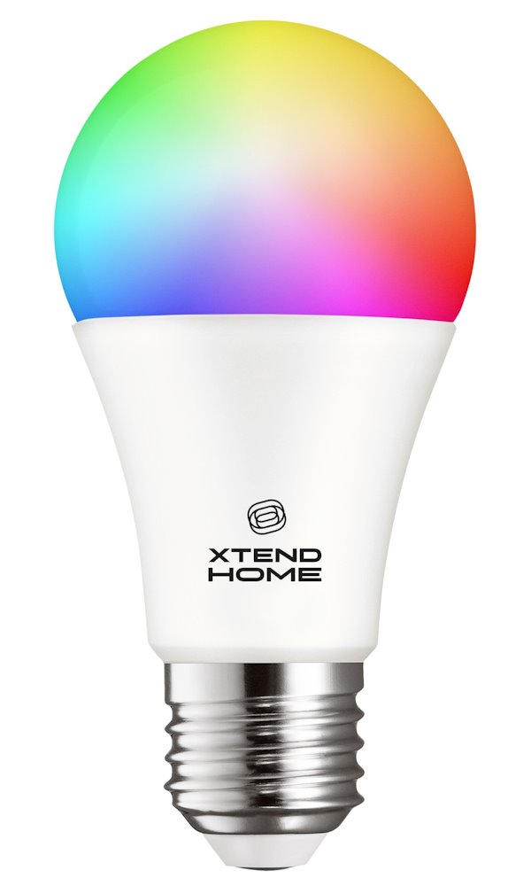 Xtend Home smart LED žárovka, E27, RGB+W, 14W, 1400lm, barevná, stmívatelná, WiFi, Tuya XTH-LED-E2714T