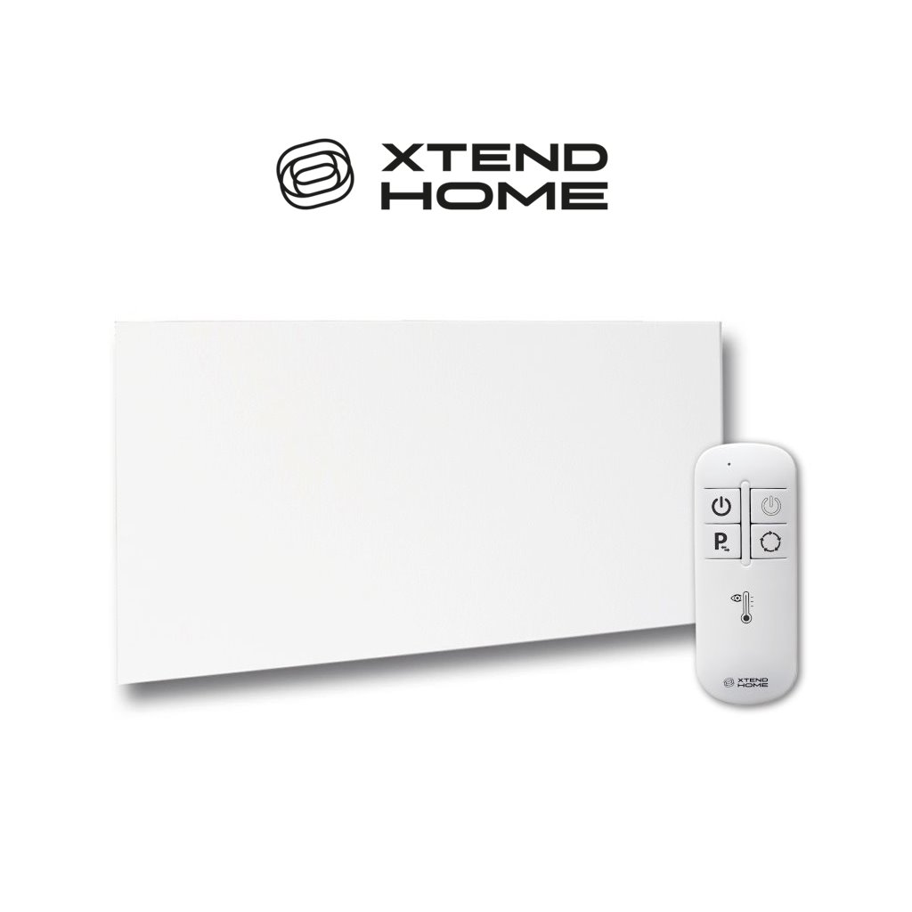 Xtend Home topný infra panel, bezrámový, 300W, 230V, bílý, Wi-Fi, Tuya XTH-IRP-W300