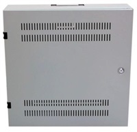 XtendLan 19" nástěnný vertikální rozvaděč 2U+4U, šířka 540mm, hloubka 150mm, perforované dveře, šedý WER-541555U4-GR