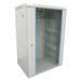 XtendLan 22U/600x600, na zeď, jednodílný, rozložený, skleněné dveře, šedý WS-22U-66-GREY-UN-P