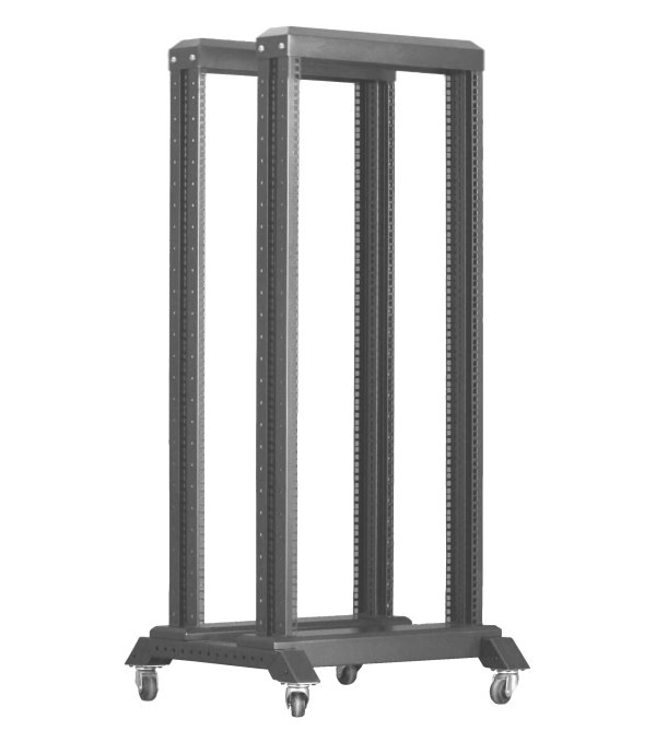 XtendLan 22U, otevřený rám dvojítý, šířka 600mm EOR-22UD-66-BLACK