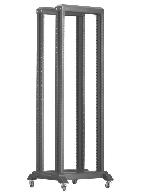 XtendLan 32U, otevřený rám dvojítý, šířka 600mm EOR-32UD-66-BLACK