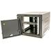 XtendLan 6U/600x450,na zeď, jednodílný, skleněné dveře WS-6U-64-BLACK-P