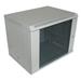XtendLan 9U/600x450, na zeď, jednodílný, skleněné dveře, šedý WS-9U-64B-GREY