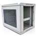 XtendLan 9U/600x450, na zeď, jednodílný, skleněné dveře, šedý WS-9U-64B-GREY