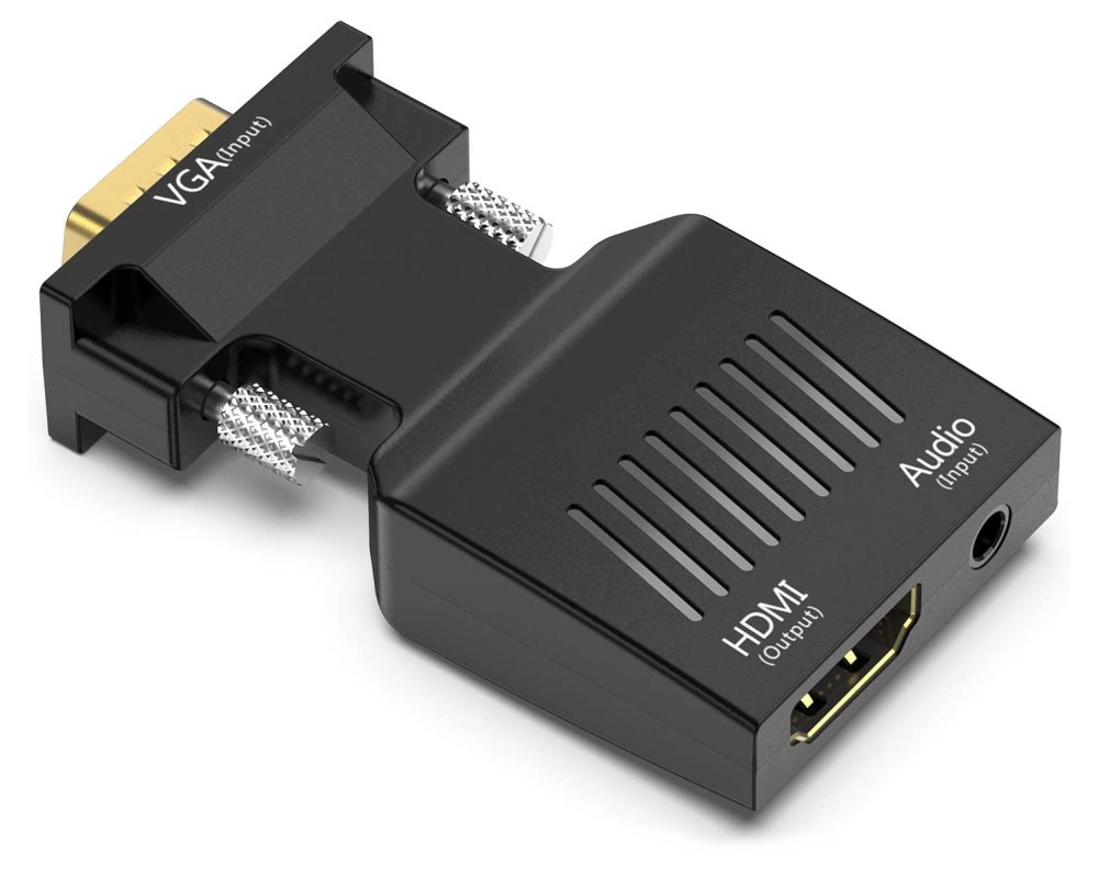 XtendLan Adaptér VGA (M) na HDMI (F), do 1080p, audio propojením (konektor 3.5mm, F) XL-ADVGHD