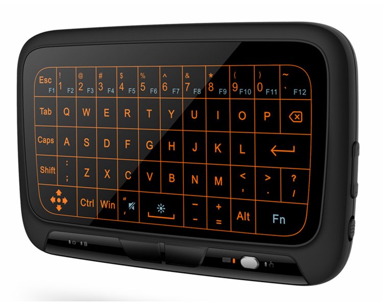 XtendLan bezdrátový dálkový ovladač H18/ s podsvitem/ vestavěná klávesnice/ kompatibilní s Android/ W10/ Linux XL-DOH18B