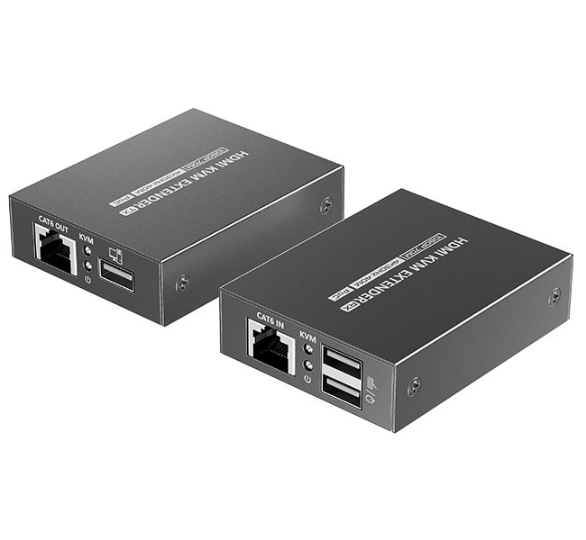 XtendLan CAT6 HDMI extender, vysílač+přijímač, 40m 4k/2k/1080p po jednom CAT6 kabelu, POC, přenos IR EHDMI11EIRU4K-TR40