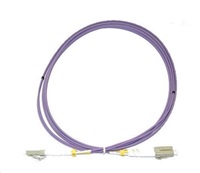 XtendLan duplexní patch kabel optický, LC-LC, PC, 50/125, duplex, OM4 , LS0H, 3m FOP-LCLC-D-3-50-OM4