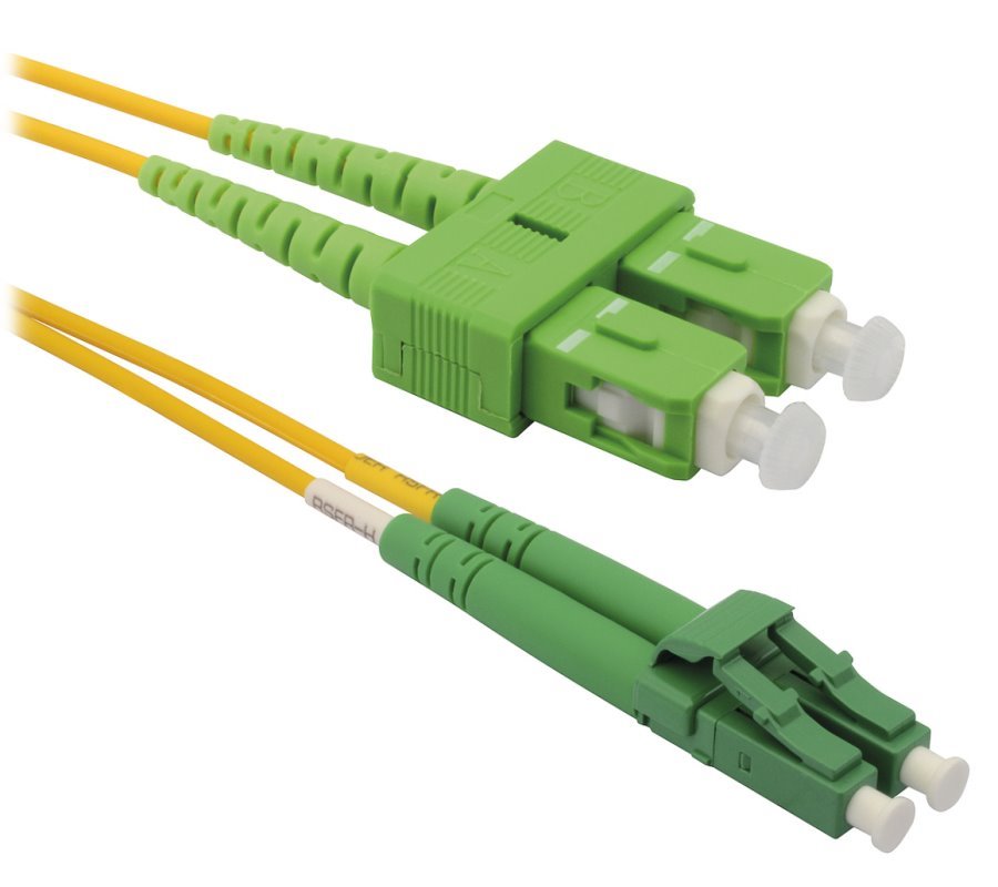 XtendLan FO patch LC/APC-SC/APC 3m 9/125 duplex, G.652d, LS0H FOP-LCASCA-D-3-9