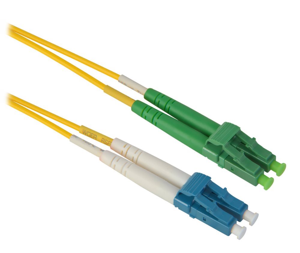 XtendLan FO patch LC-LC/APC 3m 9/125 duplex, LS0H FOP-LCLCA-D-3-9