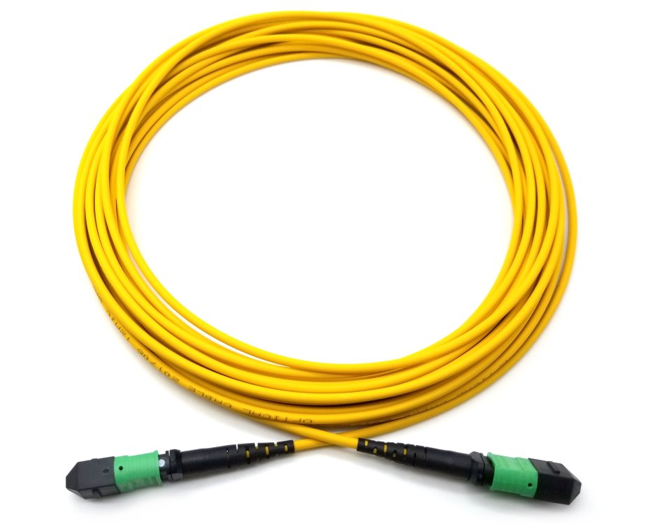 XtendLan FO patch MPO(f)-MPO(f), 5m, OS1, 12/12, kabel kulatý 3mm, přímý (Type A) FOP-MPOfMPOf-5-OS1-PA