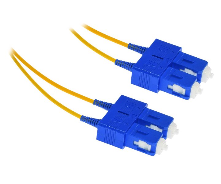 XtendLan FO patch SC-SC 0.5m 9/125, duplex,LS0H, ultraflexibilní G.657.A1, průměr 2mm, krátký vývod FOP-SCSC-D-0.5-9-A1