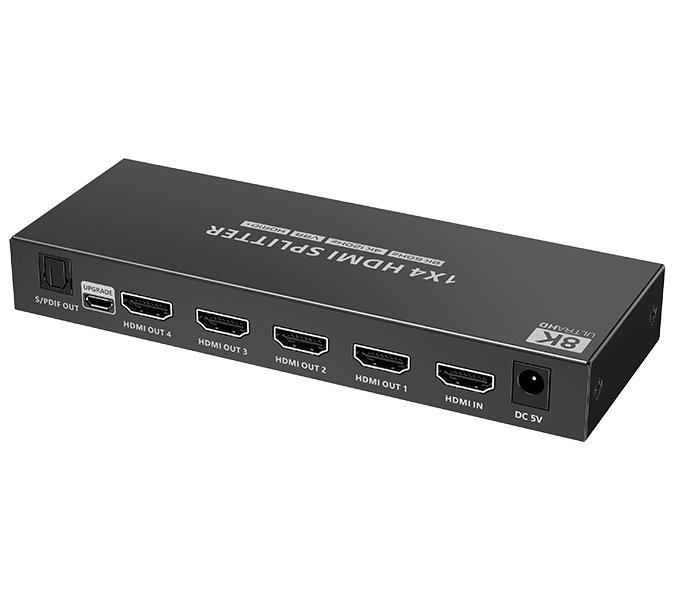 XtendLan HDMI distribucní rozbocovac, 1 vstup / 4 výstupy, 8k@60Hz HDMI-DA14E-8k