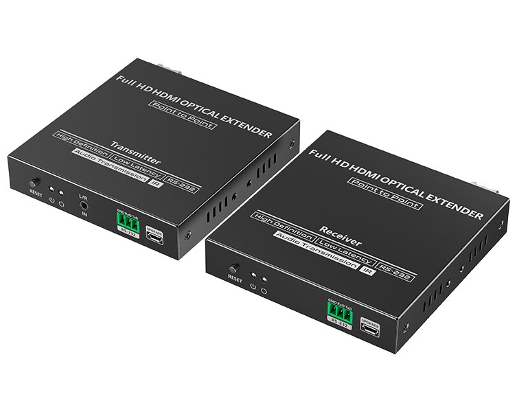 XtendLan HDMI přenos po optice, jedno vlákno, do 40km, SC konektor, 1080p, s IR přenosem ovládání, pár EHDMIF11CIR-TR