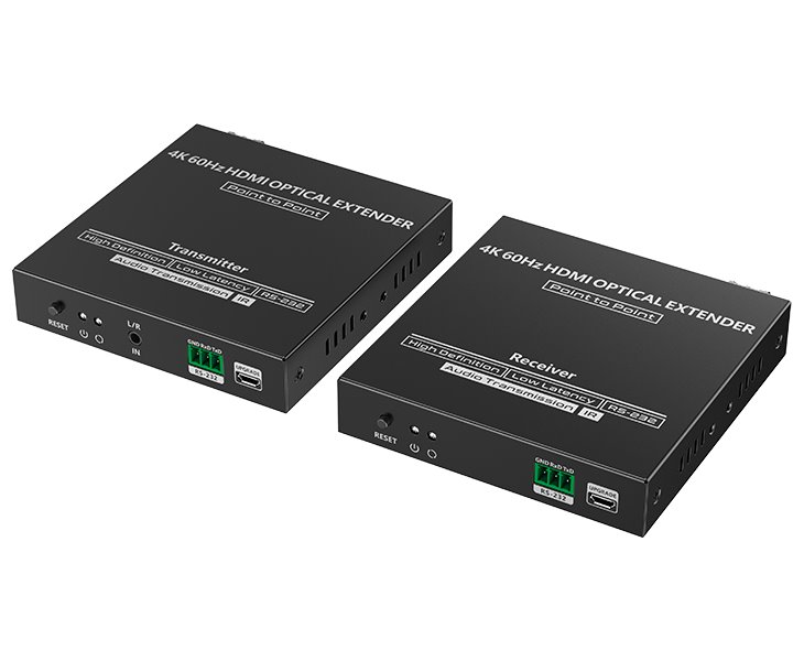 XtendLan HDMI přenos po optice, jedno vlákno, do 40km, SC konektor, 4k, s IR přenosem ovládání, pár EHDMIF11CIR4k-TR