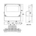 XtendLan Infra osvětlení, 940nm, 22m, 45 st., 12W, 12VDC, venkovní, IP66 IRL94M8H-45-12