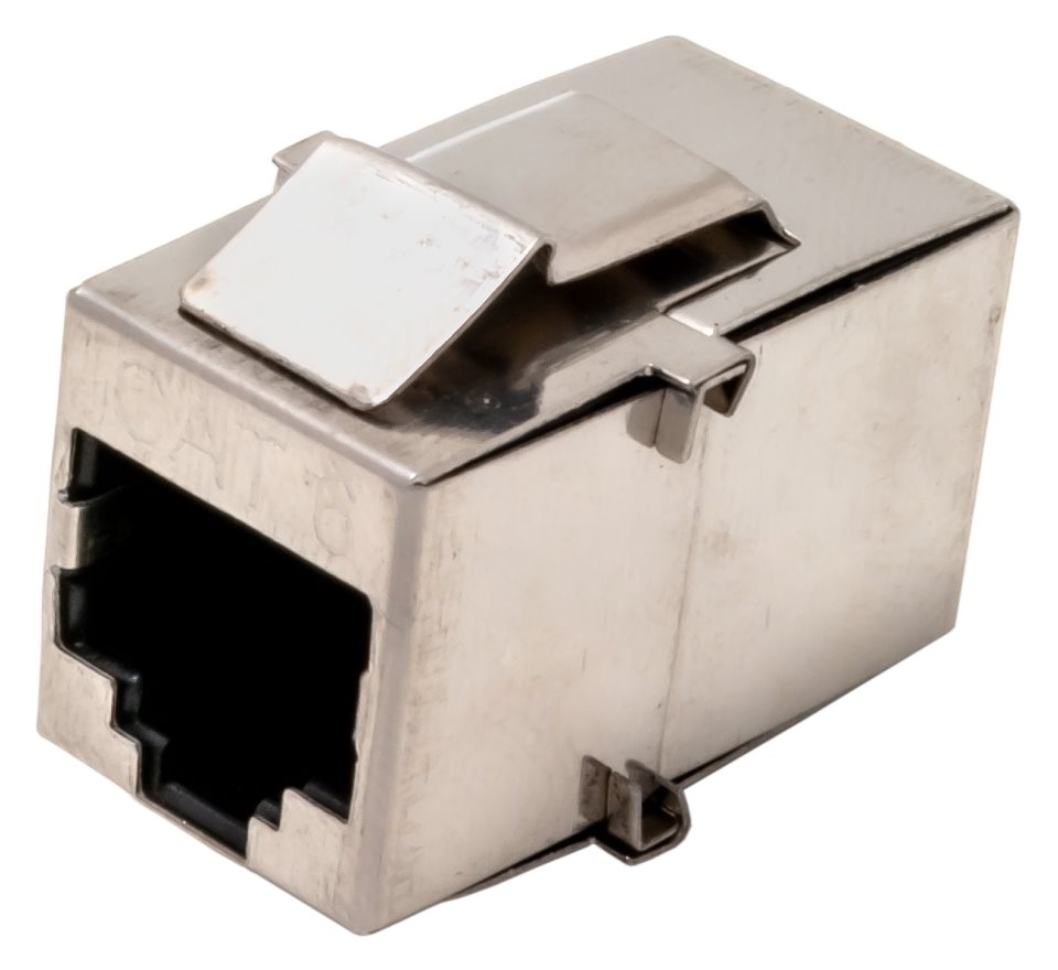 XtendLan Keystone/spojka, RJ45, Cat 6, STP, stříbrný, instalace kabeláže bez narážení kabelů