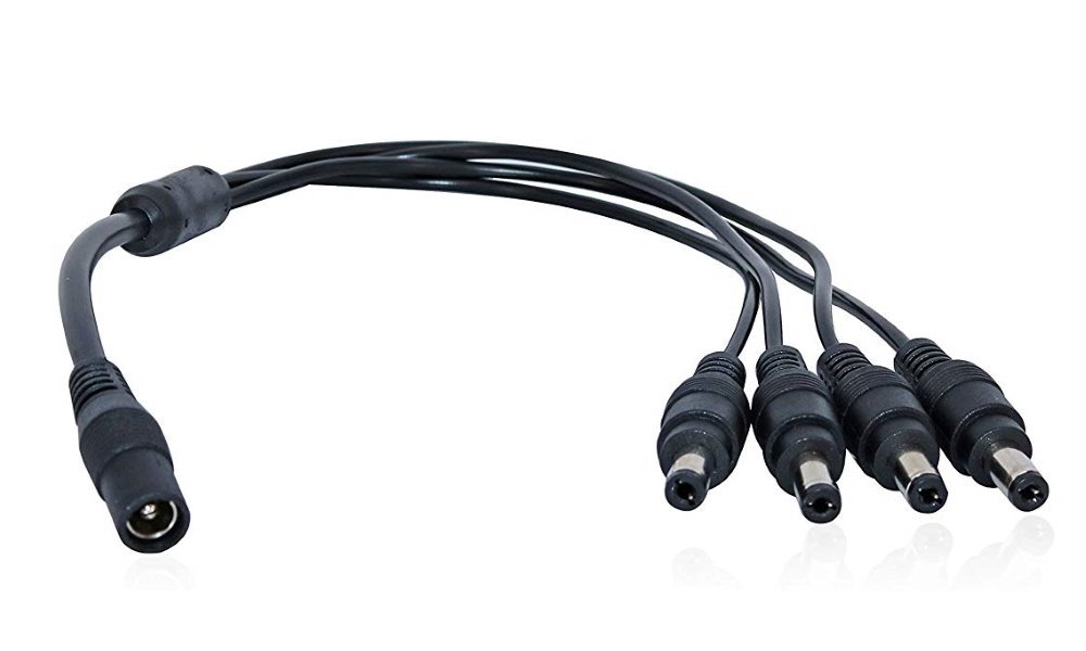 XtendLan Napájecí kabel/splitter 1 na 4, jack 2,1mm, průměr kabelu 1,5mm/0,3mm ZPSPLIT2114B
