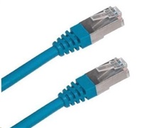 XtendLan patch kábel Cat6A, SFTP, LS0H - 0,25m, modrý (predaj po 10 ks)