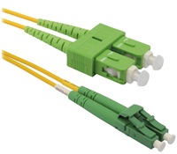XtendLan Patch kabel, optický, LC-SC, APC/APC, 9/125µm, singlemode, duplex, 1m FOP-LCASCA-D-1-9