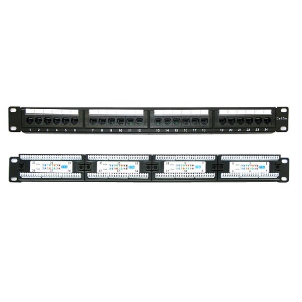 XtendLan Patch panel 19", 24 portů, Cat5e PP19-24C5EU2