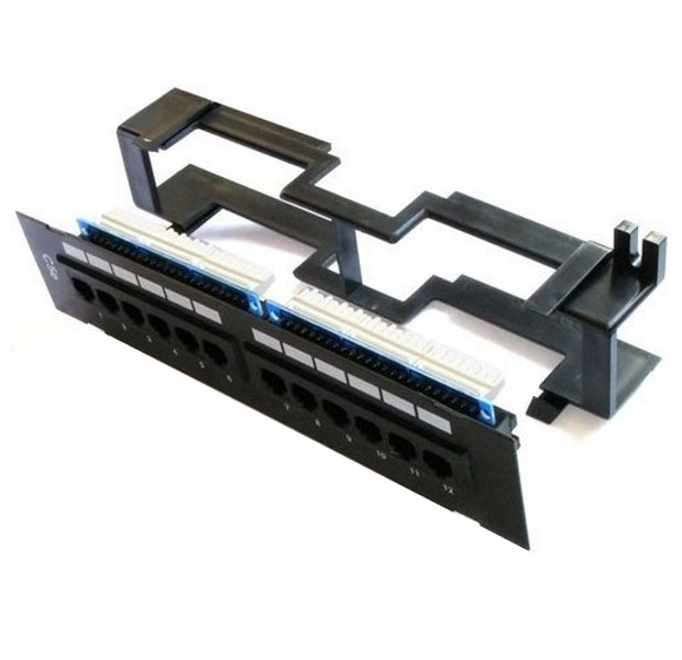XtendLan Patch panel na zeď, 12 portů, CAT6 PPWM-12C6U