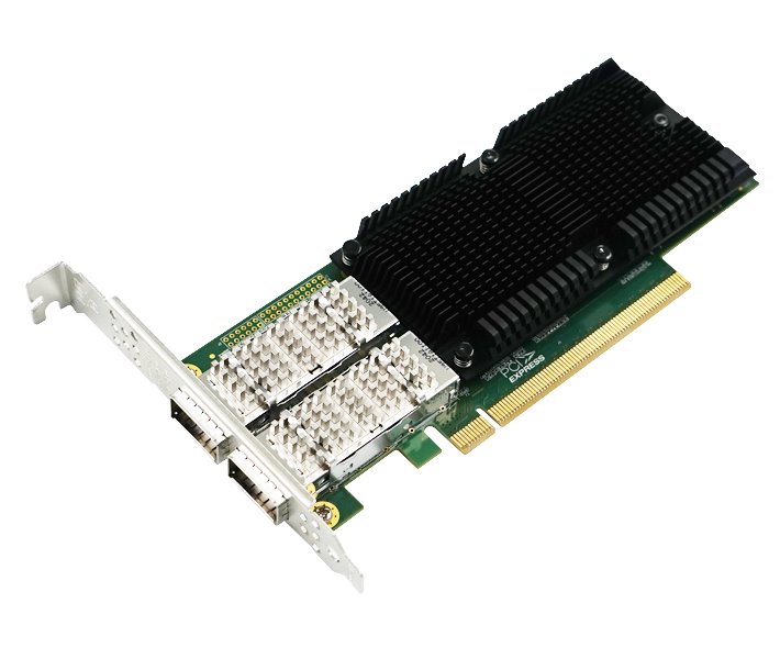 XtendLan PCI-E síťová karta, 2x 100Gbps QSFP28, Intel E810, PCI-E x16 XL-ENW-9921