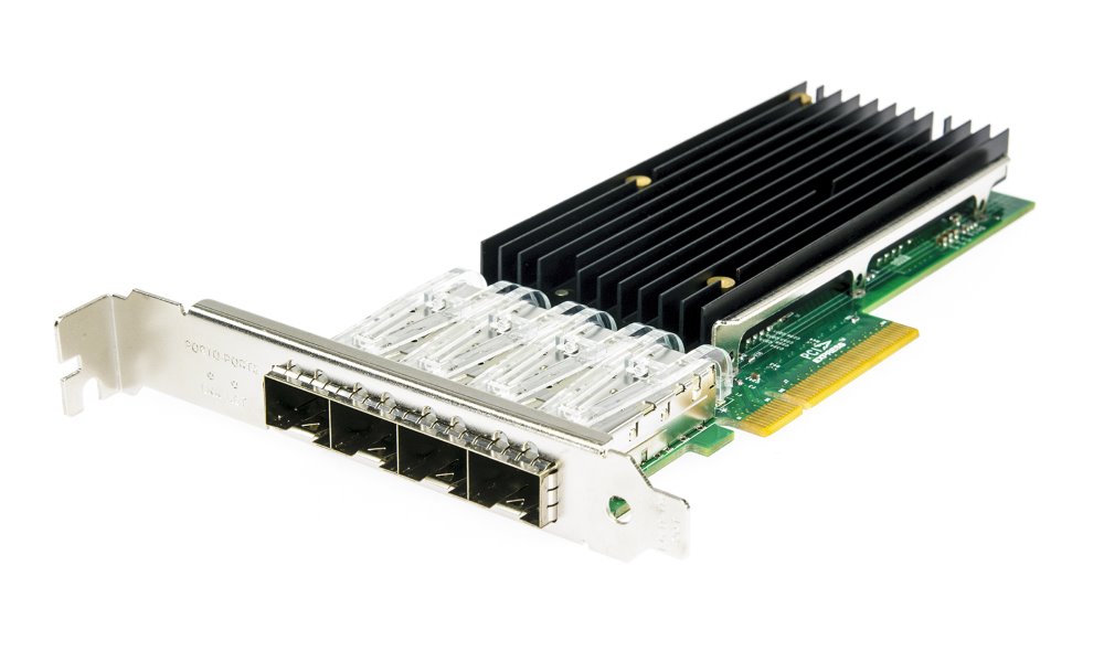 XtendLan PCI-E síťová karta, 4x 10Gbps SFP+, Intel X710, PCI-E x8 XL-ENW-9834