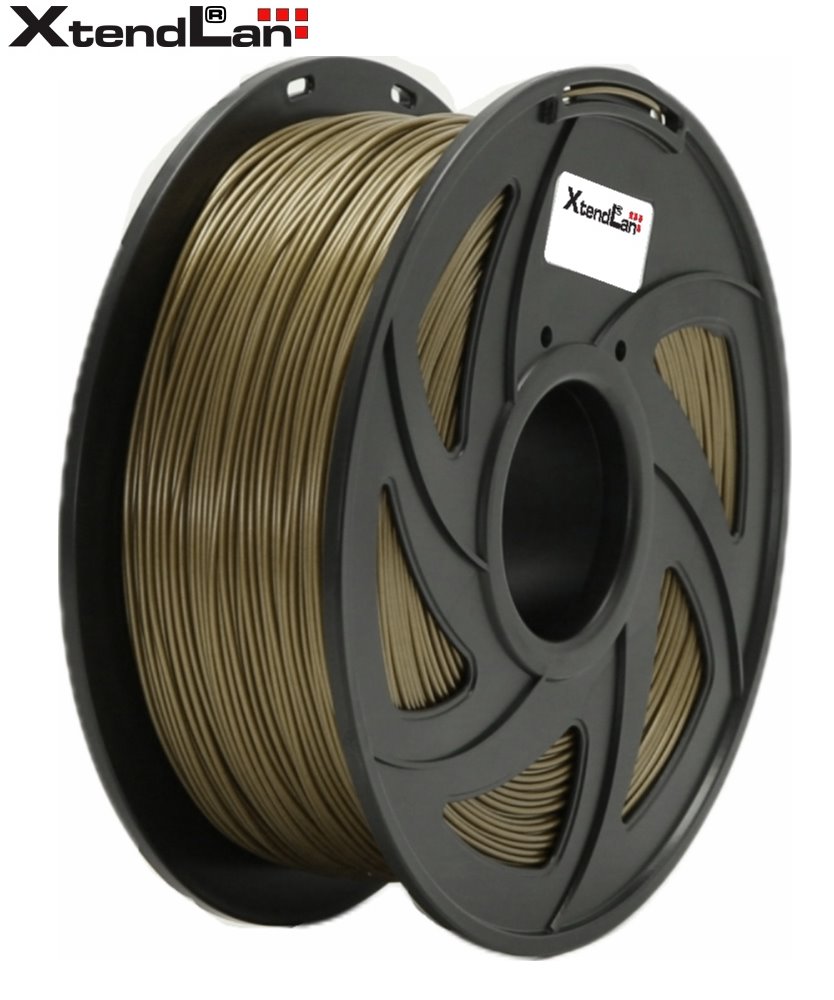 XtendLAN PETG filament 1,75mm bronzové barvy 1kg 3DF-PETG1.75-BZ 1kg
